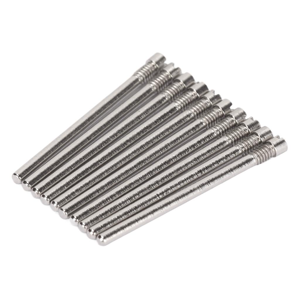 10pcs Watch Strap Screw Tube Steel Precise Professional Lightweight Wear Resistant Watch Band Screw Link Pin 0.65 X
