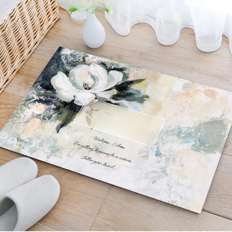Anti-Slip Bathroom Toilet Floor Mat - Absorbent Foot Mat and Door Carpet