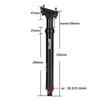 ZTTO MTB Bike Dropper Seatpost Adjustable Suspension Seat Post Tube 30.9mm 31.6mm Internal Routing Cable Remote 100mm Travel