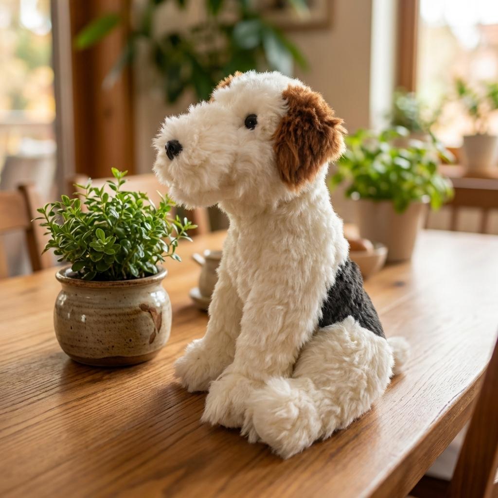 Lifelike Fake Dog Statue Realistic Animal Figurine Simulation Puppy Ornament for Home Decor Desk Shelf Decoration Gift 10in