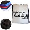 Funny I'd Rather Be Sailing Sail Boat Sailboat Sailor T Shirts Summer Graphic Streetwear Short Sleeve Birthday Gifts T-shirt Men