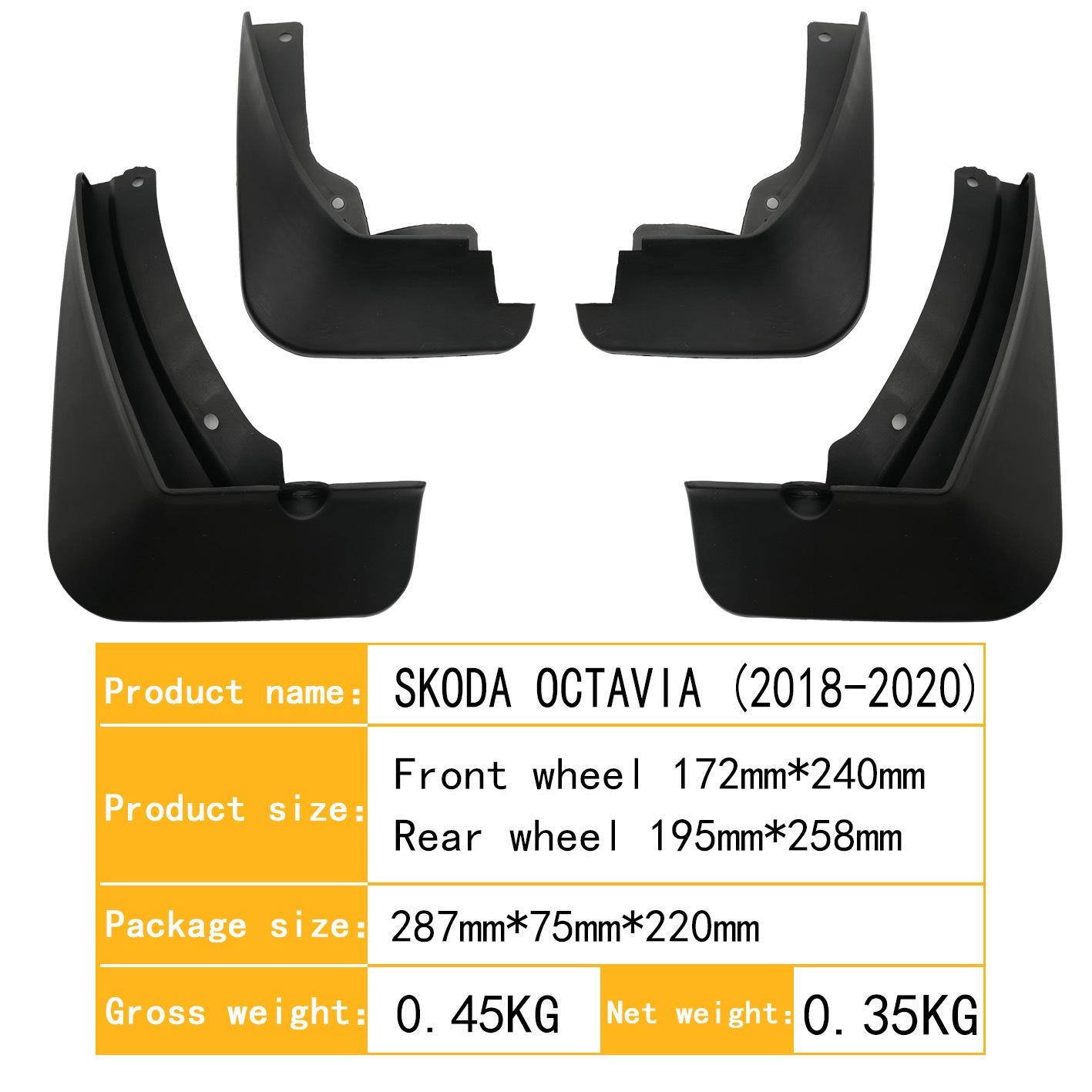 

Эксклюзивные брызговики Skoda Octavia для моделей 2018-2020 годов