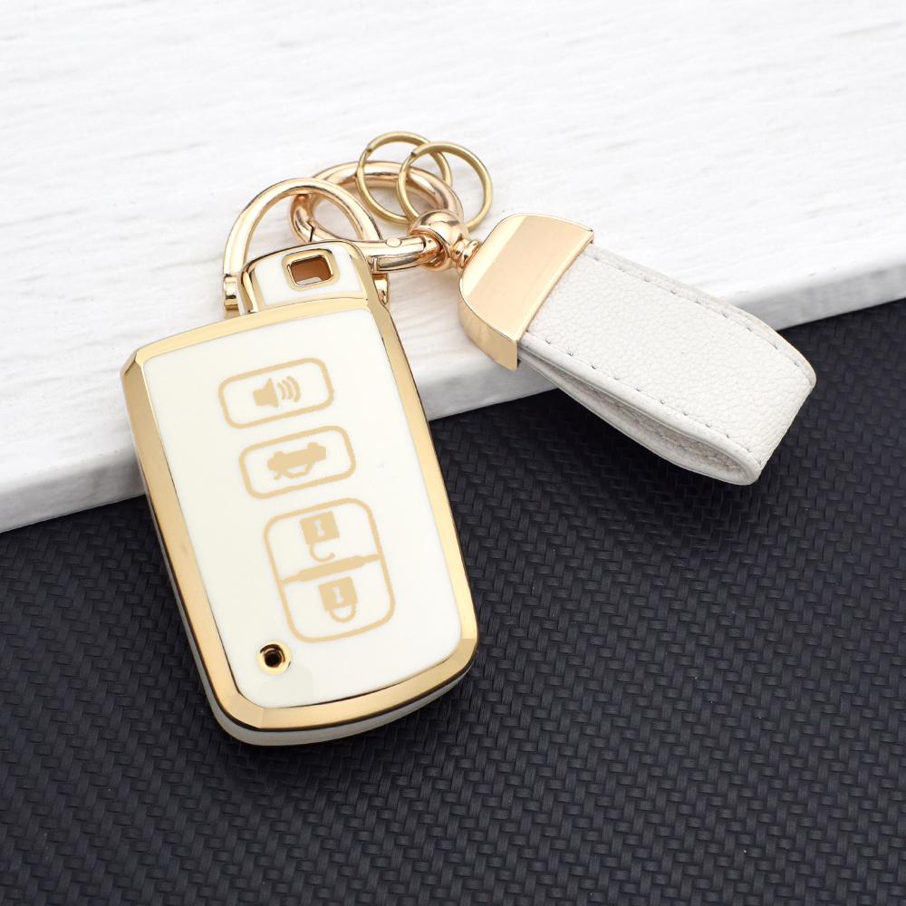 2/3/4 Buttons Anti-Scratch TPU Key Fob Cover for Toyota Camry RAV4 2012-2018 Key Holder Fit For Auris Hybrid Avalon Yaris Verso