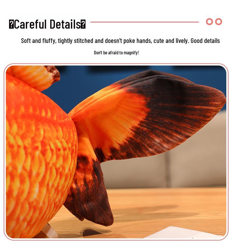 Plush Cartoon Goldfish Pillow - Soft Cushion & Soothing Doll for Girls