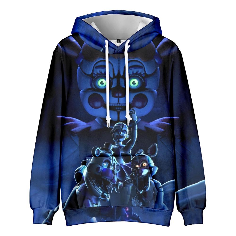 Five Nights At Freddy's Printed Men Women Hoodies Casual Pullover Hoodie Fashion Sweatshirt Clothes