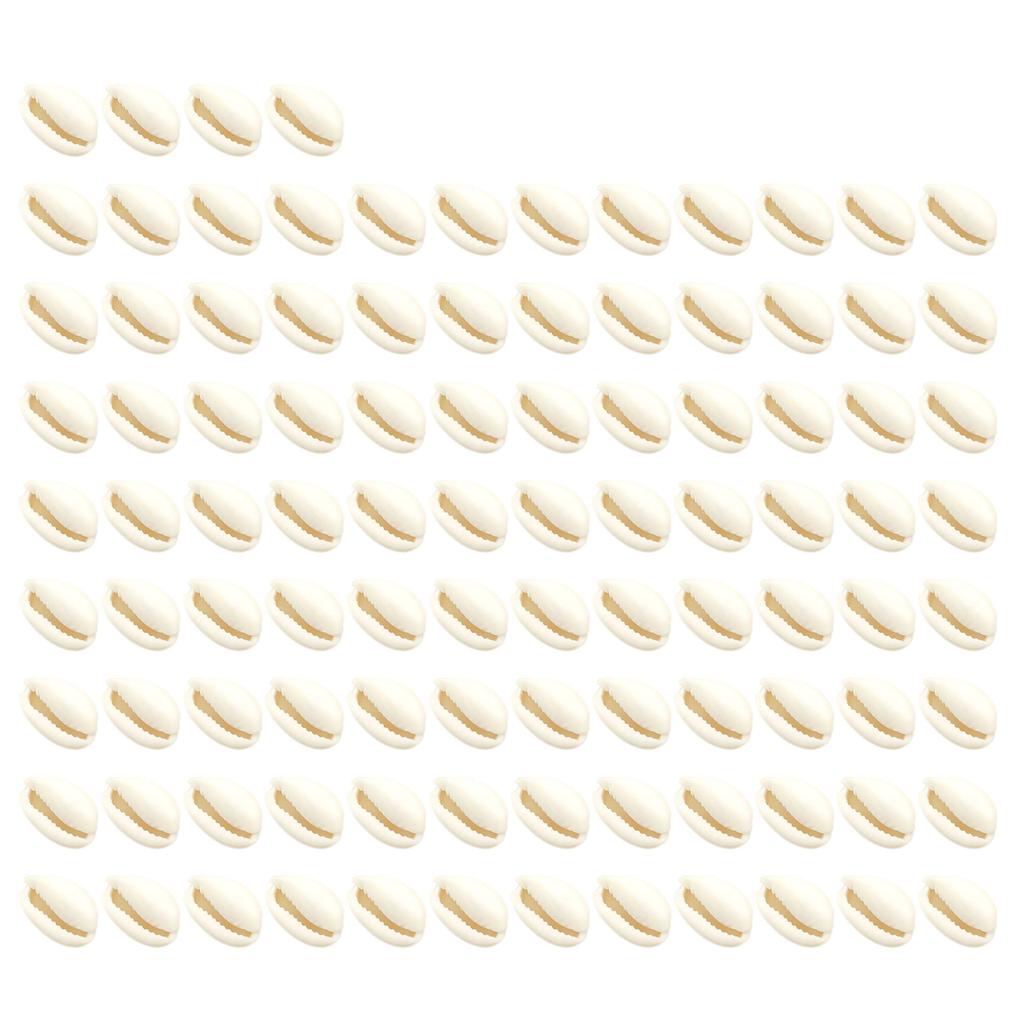 Pack of 100 Natural Seashells Charm Sea Shell Accessories for Handmade Bracelets and Necklaces Jewelry Components