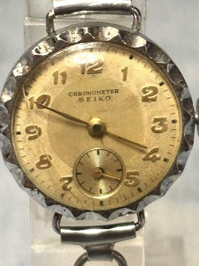 

[USED] N2991 Rare Antique Seiko Small Second Chronometer Hand-Wound Ladies Watch