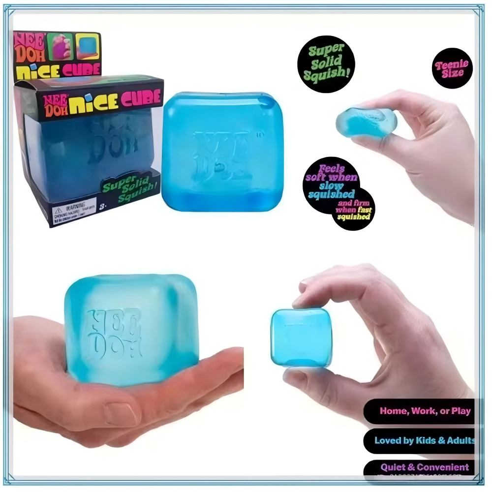 @En Stock Squishy Schylling Needoh Joli Cube Jouet Sensoriel Anti-Stress Soulagement du Stress Puzzle Soulagement de la Pression Souvenir pour Enfants