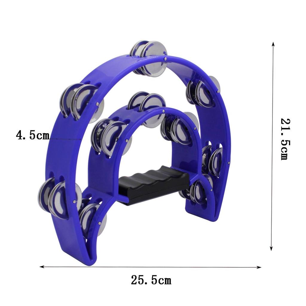 Tambourine Double Cymbals Percussion Orff Instrument KTV Singing Party Hand Jingle Bell Rattle Children Enlightenment Music Toys
