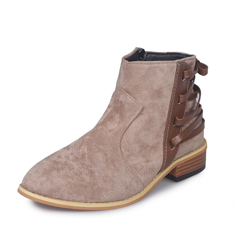 

Замшевые женские ботинки весна-осень ботильоны женские леопардовые танкетки ботинки без застежек с острым носком однотонные ботинки 25 женские повседневные туфли 41