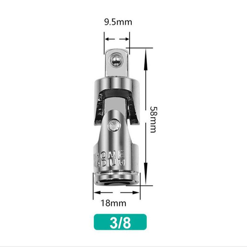 Chromium vanadium steel universal joint torque socket wrench electric auto repair tool accessory set