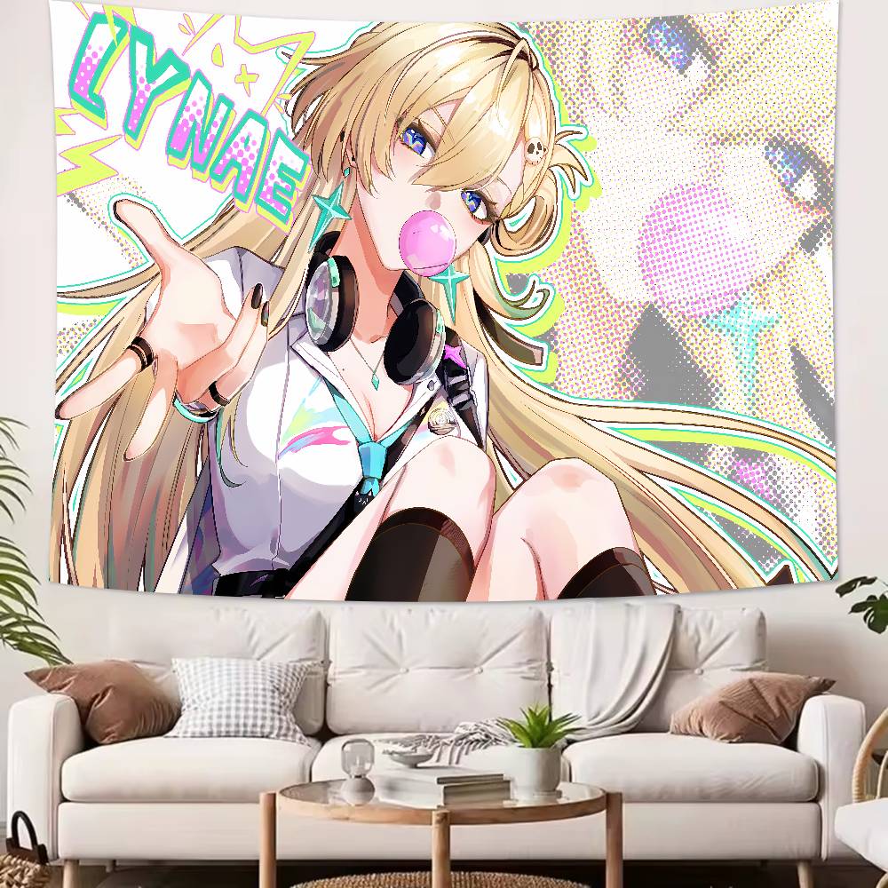 Large Fashion Pretty Hot Girl Lynae Tapestry Decoration Bedroom Dormitory Background Cloth Home Party Living Room Club Tapestry