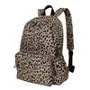 [highloop] High Roof Travel Backpack, Medium To Large, Fabric Leopard Print with Floral Pattern, Large Capacity, Lightweight, Waterproof, with