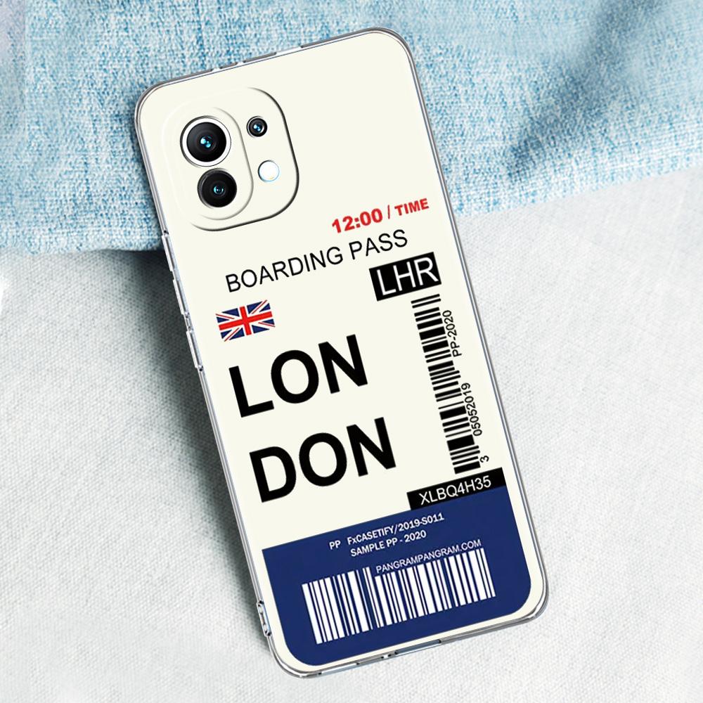 Case For Xiaomi Mi 15 14 13 12 11 Lite 15T 13T 12T Poco X7 X6 X5 Pro 5G X3 NFC F7 F6 F5 Cover World City Travel Ticket New York