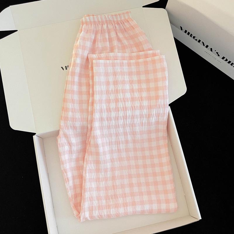 Women's Cloud Cotton Crew Neck Pajamas: Long Sleeve Pants Set for Autumn/Winter 2025