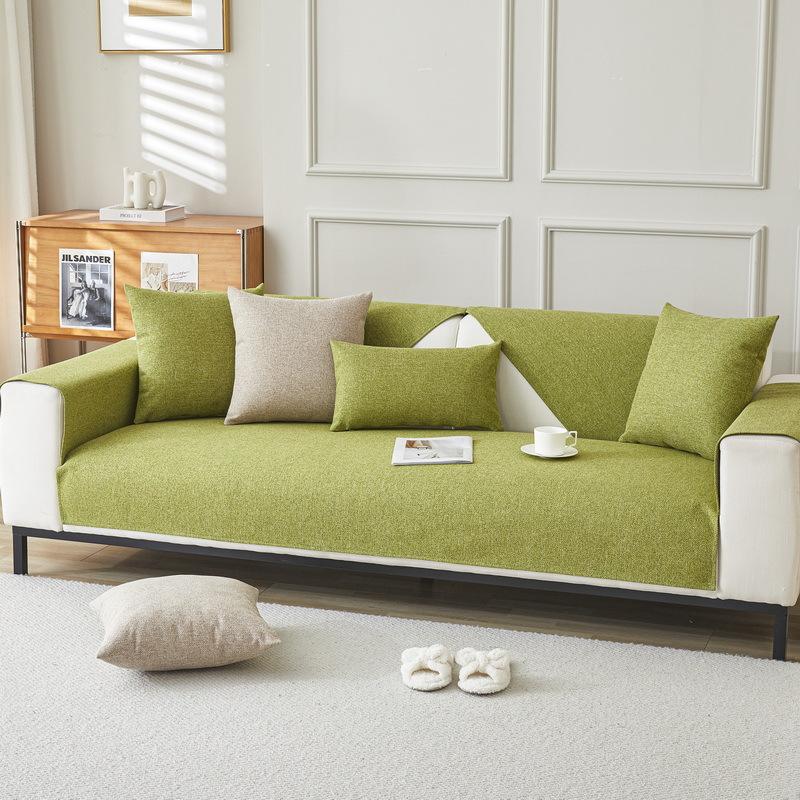 

Подушка для дивана из ткани на все времена года, нескользящая однотонная подушка для дивана, простой современный чехол для дивана, чехол для спинки, полотенце из ткани 60*60cm