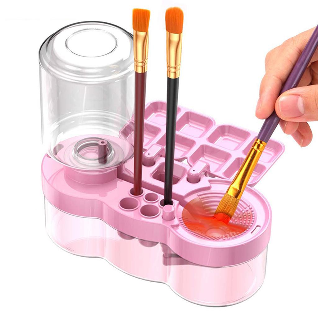 4 In 1 Water Circulation Paintbrush Cleaner Cup Painting Tool For Artists