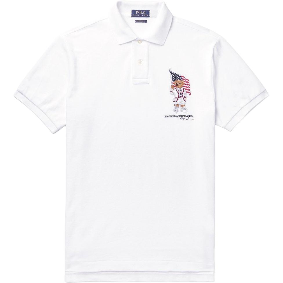 

Polo Ralph Lauren SS25 Поло с коротким рукавом Custom Slim Fit с вышивкой логотипа медведя Мужские топы 710803286-001 XXL
