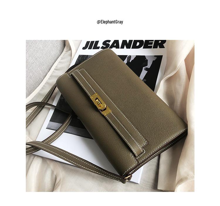 2025 Mini Kelly Geldbörse: Modische Crossbody- und Handtasche aus Palmenkornleder