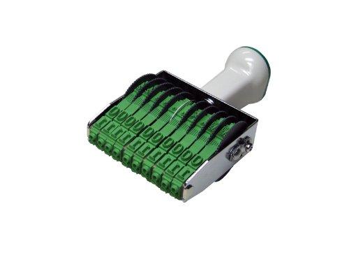 Sanbi Techno Touch Rotary Stamp, 10-Row Roman Font, Mincho Font, Size 2, TK-210