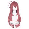 ABUNDANTDOODS Miho no Cosplay Disguise Cosplay Wig with Net and Pink and Bourbon-style Wig, Heat-Resistant, 75cm, Wig, Comb, (Wig, Ears, Tail)