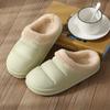 New autumn and winter couple EVA waterproof cotton slippers home thickened warm non-slip deodorant cotton slippers