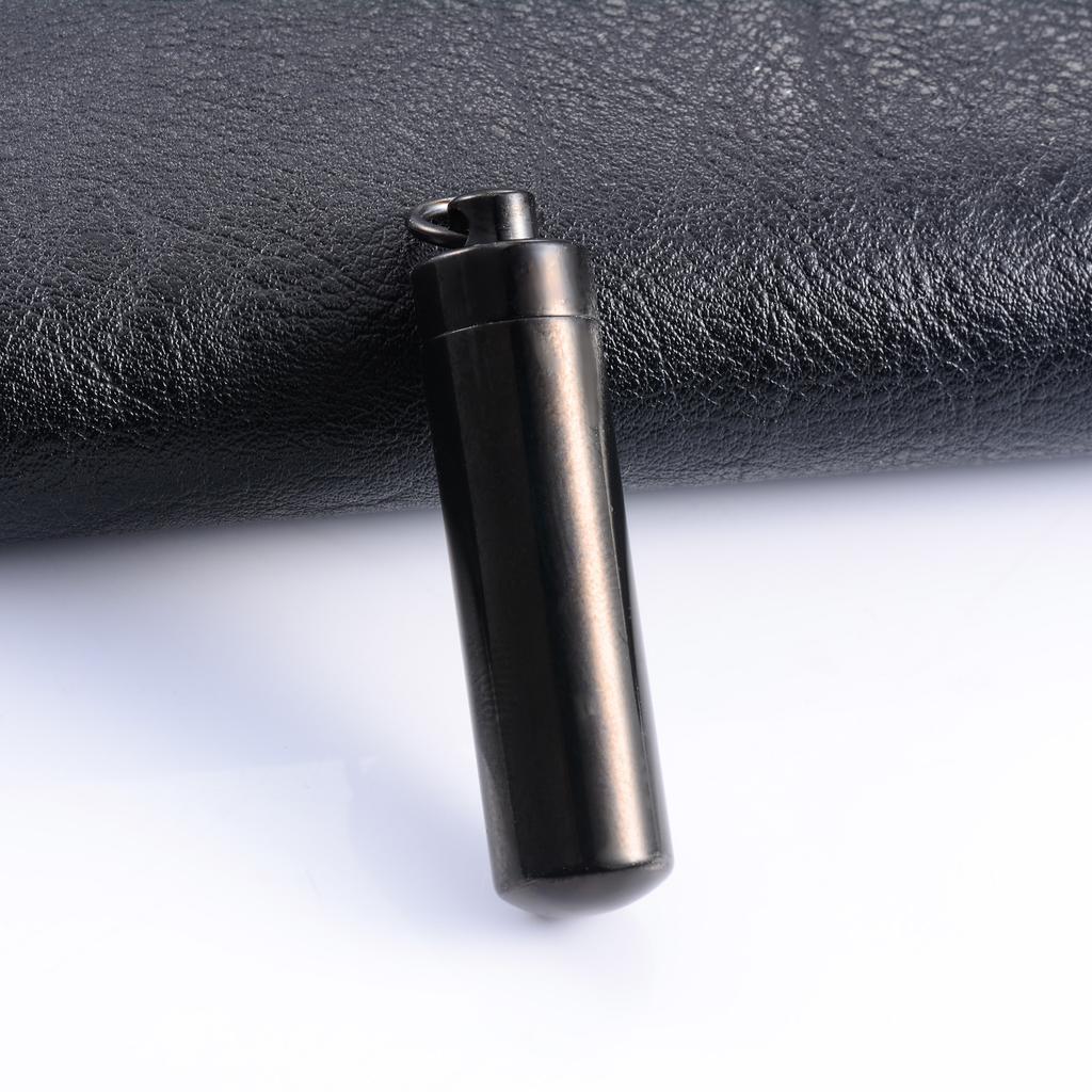 Keepsake Stainless Steel Cylinder Urn Pendant for Pet Ashes Necklace Chain Choker Charms Funeral Cremation Jewelry Accessories