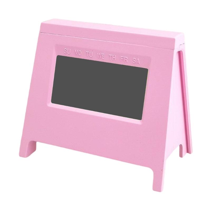 Automatic Night Light Mini Alarm Clock for Bedroom or Office Quiet Mechanism 12/24 Hour LCD Display Digital Table Clock