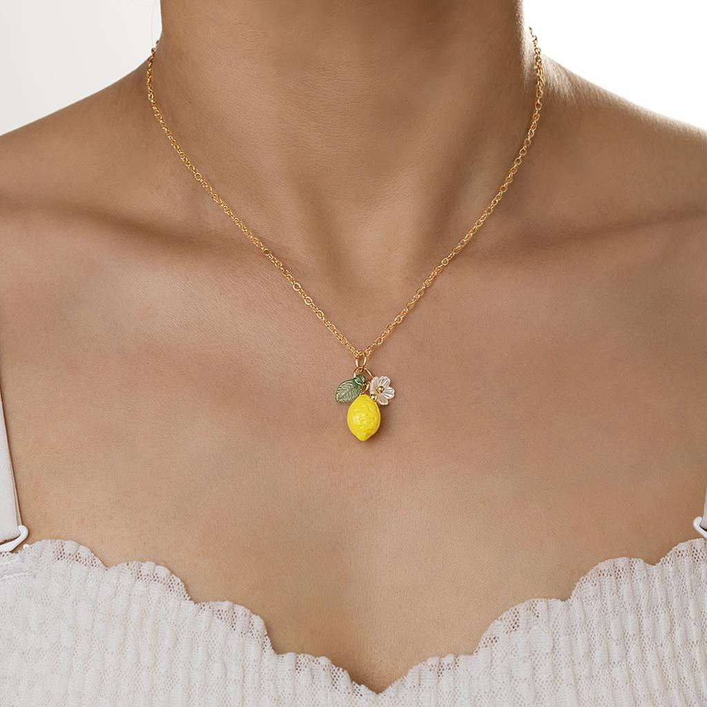 Personalized Lemon Earrings with Long Tassel Summer Fruit Dangle Earrings Versatile Bohemian Jewelry Gift for Women