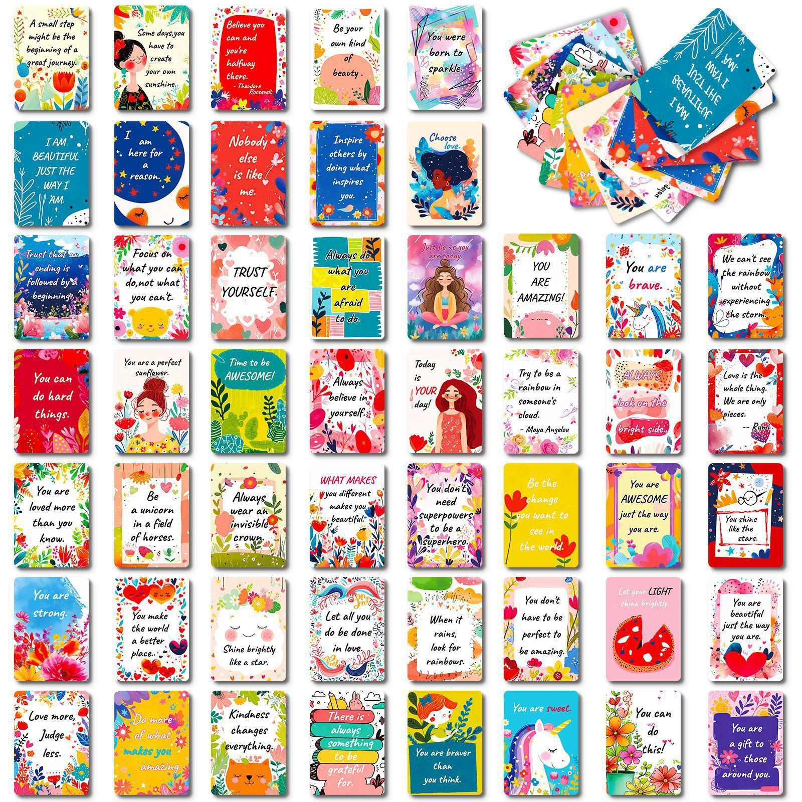 

50 English Motivational Text Cards, Exam, Come On, Motivational, Come On, Stickers, Postcards, Class Atmosphere Layout Cards T01042063