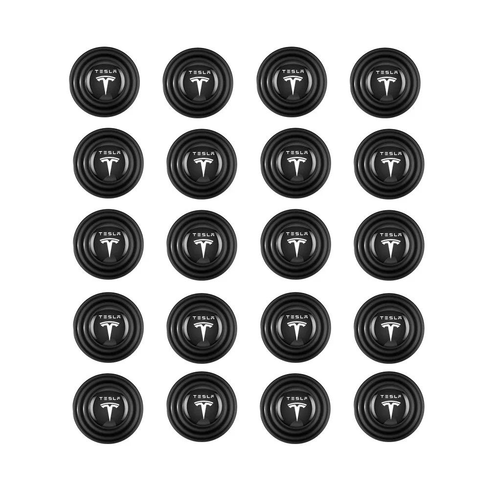 Car Sticker Tesla 4/8/10/20PC Car Door Anti-Collision Silicone Pad Shock Absorber Gasket For Tesla Model 3 Model Y Model S X Aut