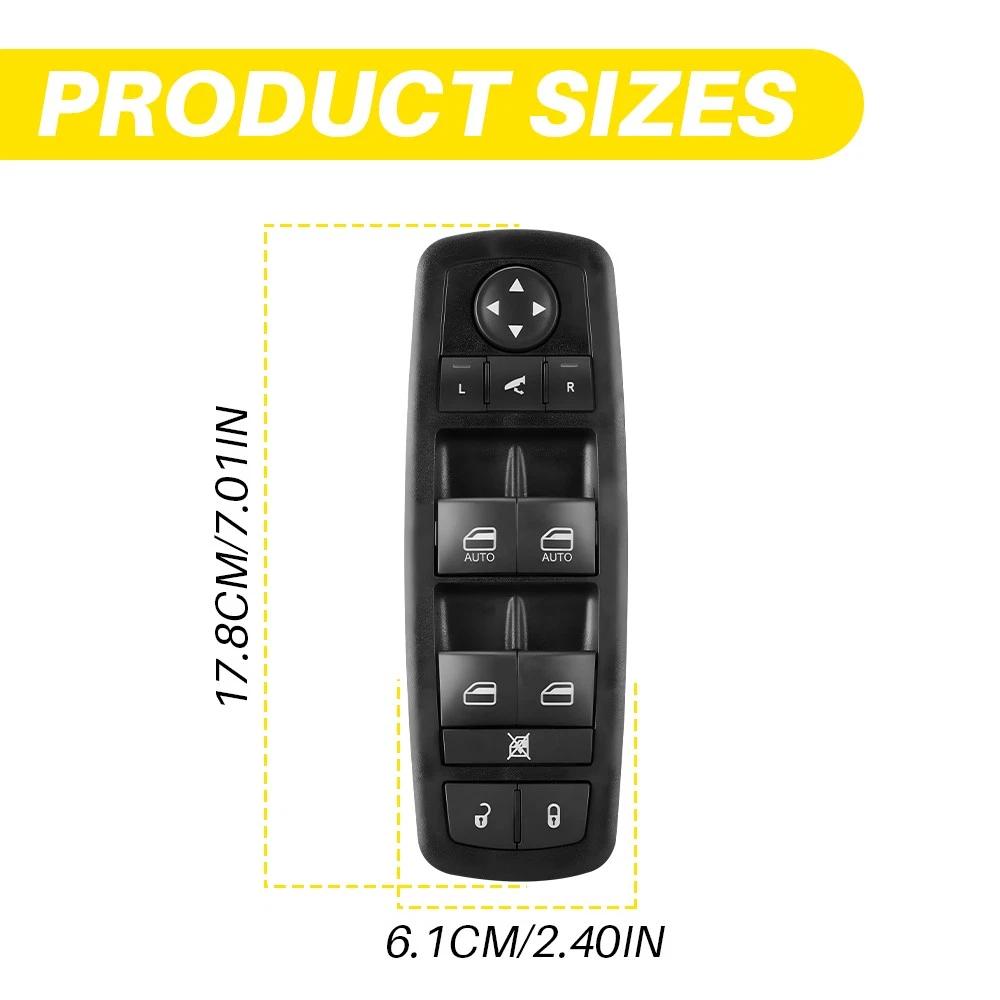 56046826AE Power Window Switch Left Driver Control Button For 2016-2022 Ram 1500 2500  2011-2012 Dodge Journey 2012 Chrysler 300