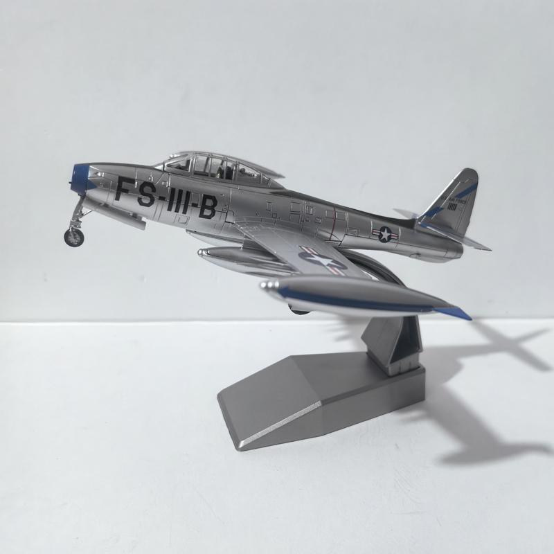 Diecast Metal 1/72 Scale F-84 Thunderjet Fighter Military Model Airplane Collect Gift