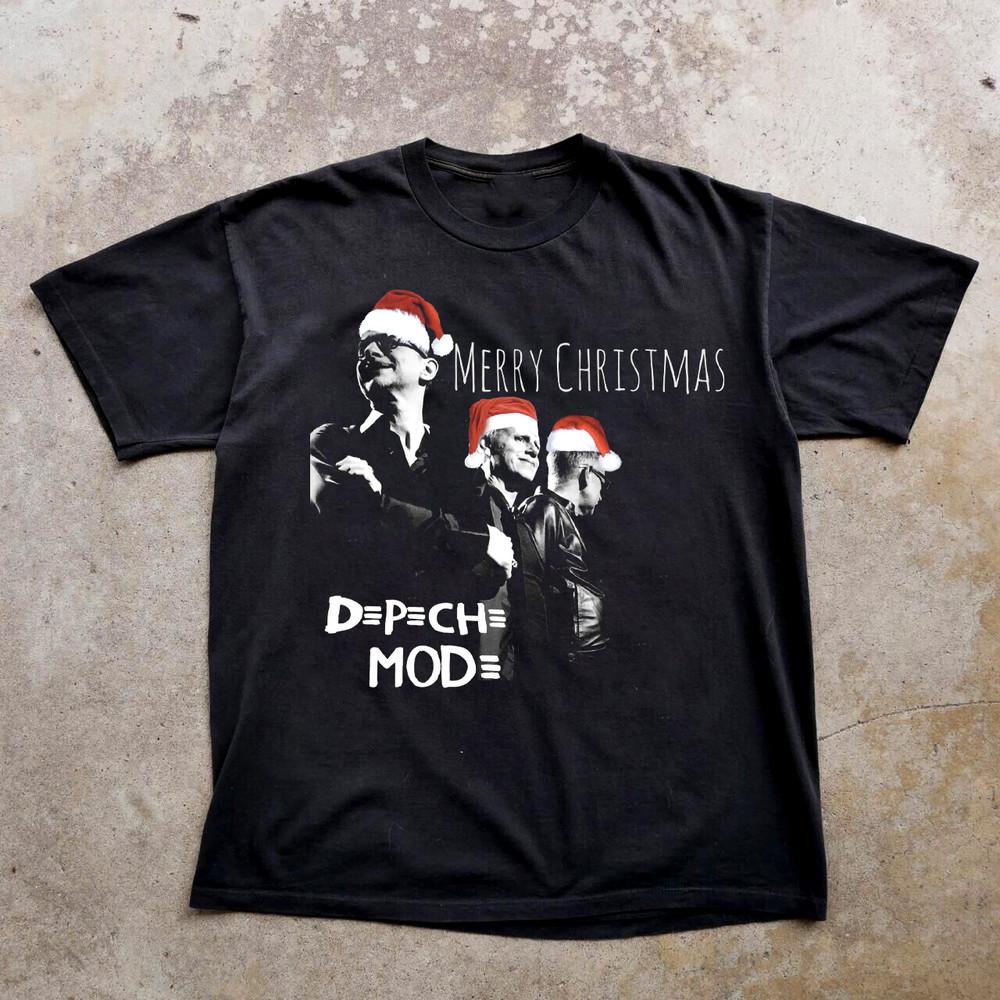 NEW Depeche Mode Merry Christmas Black All Size Shirt OM170 Unisex T-Shirt Graphic Tee XXXXL