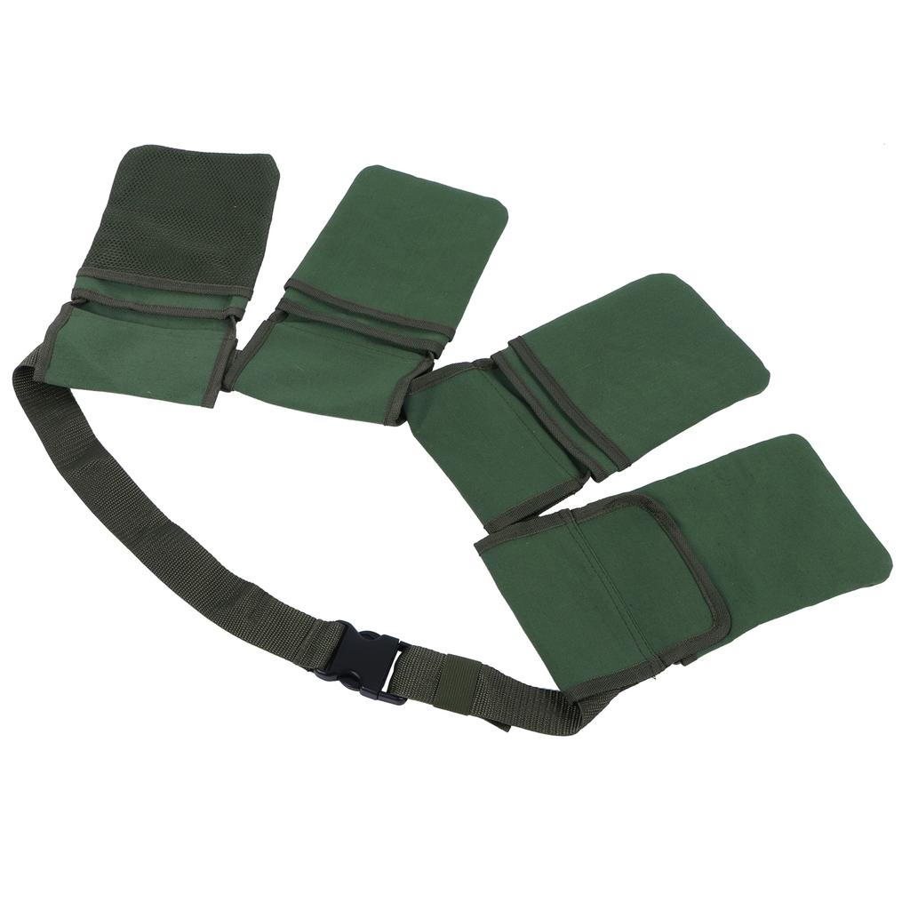 Garden Tool Storage Bag Waist Belt Hanging Pouch 4‑Pockets Organizer Gardening Supplies