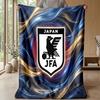 Coperta in Flanella Stampata Calda e Morbida con Motivo Calcistico Giapponese, Coperta Decorativa per Divano, Letto, Uso Quotidiano