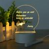 Creative LED Writing Board Notepad, 3D Visual Desk Lamp, Girlfriend Gift, Handmade Writing Board Decorative Ornament Acrylic