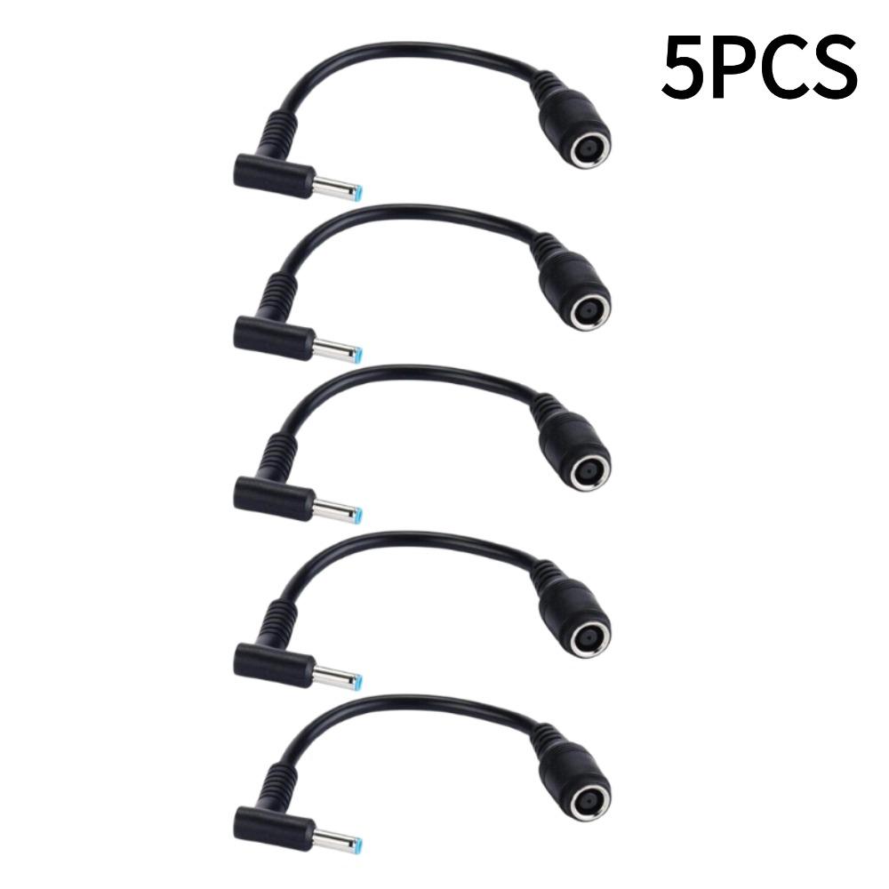 1/3/5pcs 7.4mm To 4.5mm Connector Converter Adapter Charger Connector for HP Dell Blue Tips Adapter Replacement Power Cord