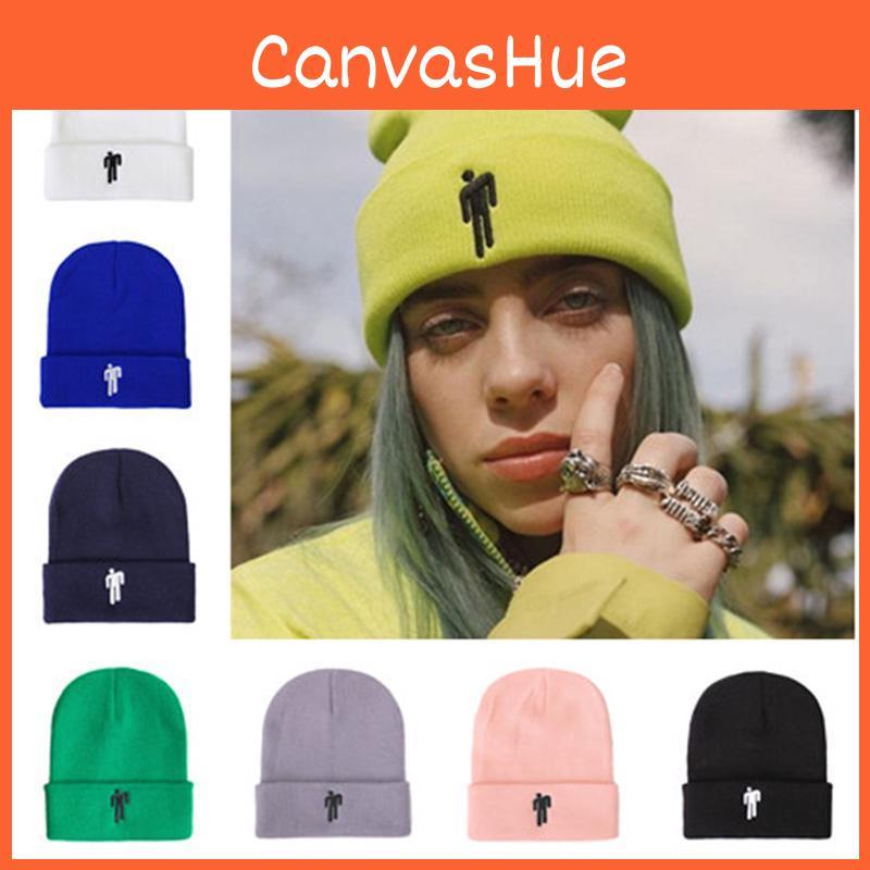 Billie Beanie Eilish Hot Topic Knit Hat Stretchy Cap Women Men Cosplay Knit Hat