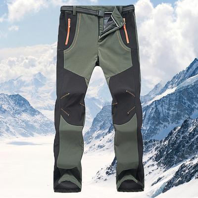 Men  Fleece Hiking Pants Winter Warm Waterproof Windproof Rain Quick Drying Trousers Trekking Camping Outdoor Soft Shell Thick Ski Pants