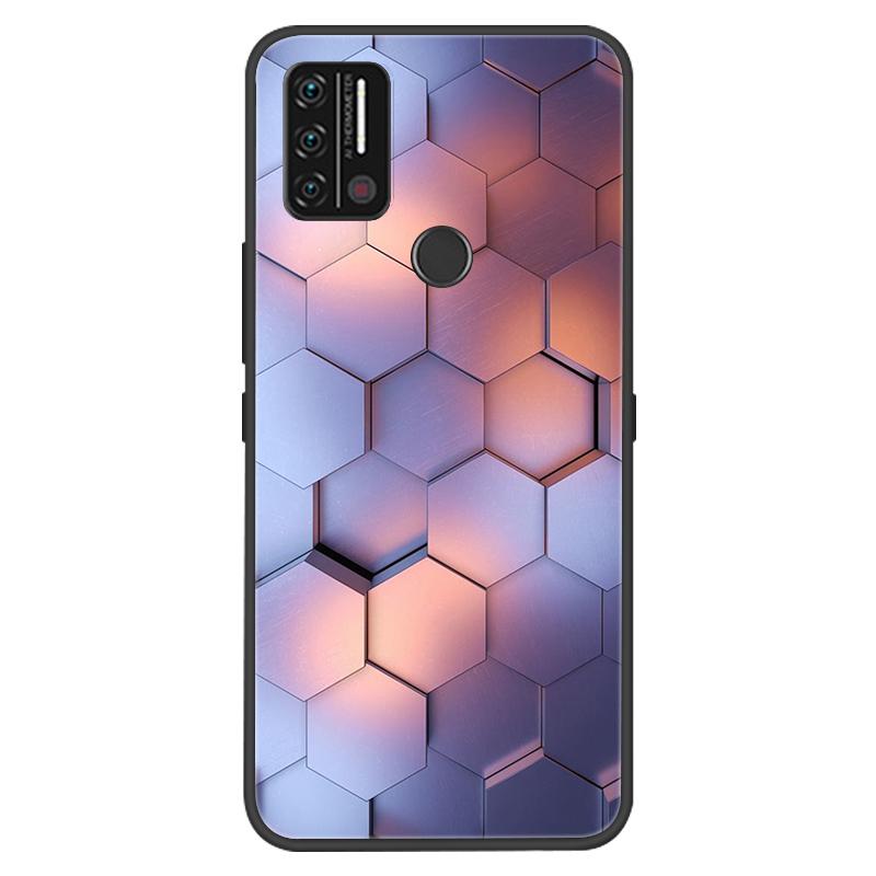 Custodia Per Umidigi A7 A9 Pro Custodie Morbido Silicone Protezione Stampa Coperture Nere per Umidigi A9 A7 Pro Funda Coque A9Pro A 9 Capa