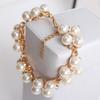 Women Faux Pearl Rhinestone Bracelet Bangle Jewelry Charm Xmas Gift