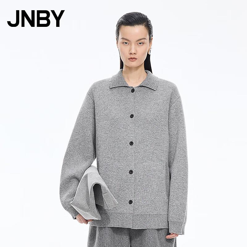 

JNBY 2025 Winter Long-Sleeve Wool Blend Collared Knit Sweater M