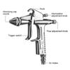0.5mm Nozzle Pneumatic Sprayer Mini Professional Sprayer  Automotive Painting