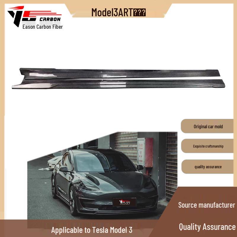 2018-IN Tesla Model 3 ART Style Carbon Fiber Body Kit Add-On