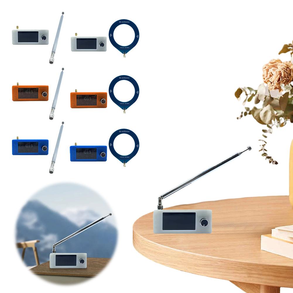 SI4732 0.5-108mhz Portable Radio LSB USB AM FM Pocket Mini Radio with Antenna All Band Radio Receiver HF SW MW VHF Radio