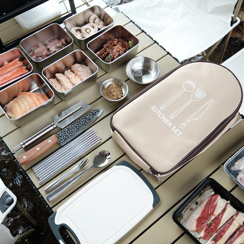 BBQ Master Portable Stainless Steel Outdoor Cookware Set