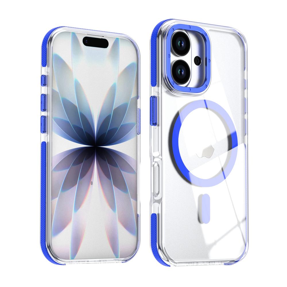 KEYSION HD Transparent Magnetic Case for MagSafe for iPhone 17 Pro Max Wireless Charging Shockproof Phone Cover for iPhone17 Air