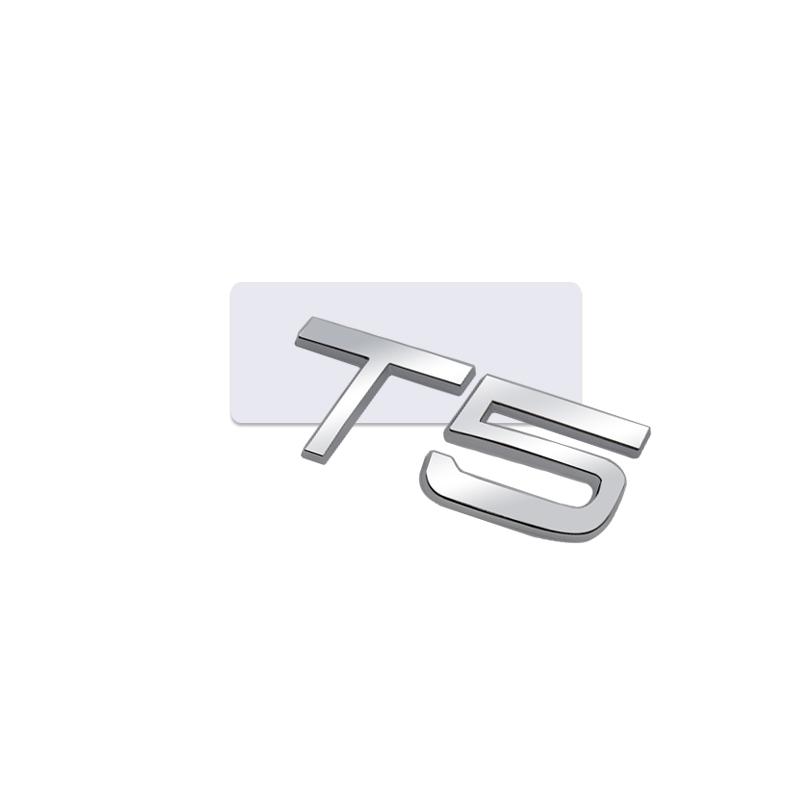 Car Sticker Metal Emblem T5 T6 Badge Trunk Decal For Volvo V40 V60 V90 XC60 XC90 XC40 S60 S90 S80 C30 Accessories