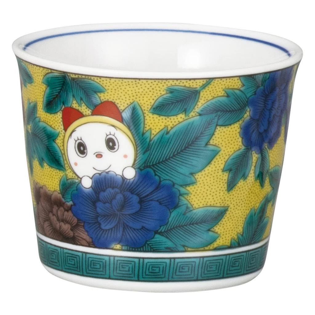 Soba Noodle Cup Kutani Yoshidaya Four Made in 008157 "Doraemon" (approx. 8cm), Ware, Style, Colors, Japan,